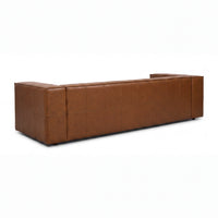 Atlantis 4 Seater Sofa Tan, rear view on a white background