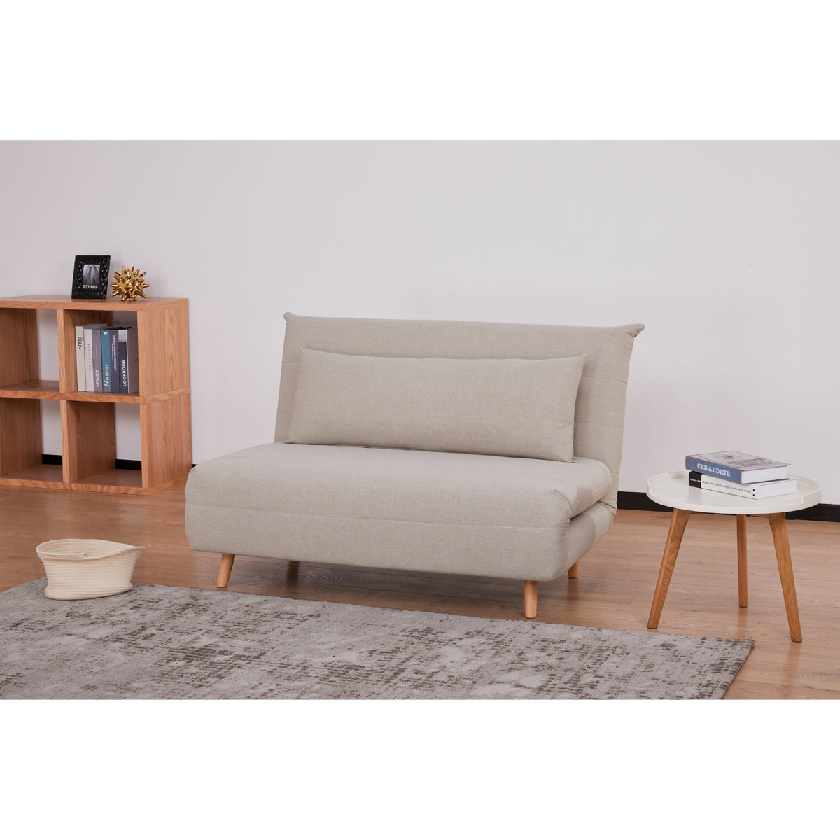 Audrey 2 Seater Sofa Bed Beige 