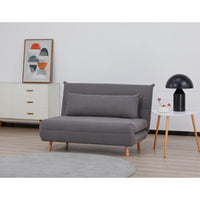 Audrey 2 Seater Sofa Bed Graphite 