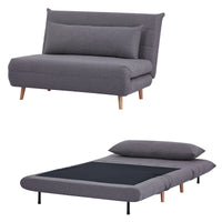 Audrey 2 Seater Sofa Bed Graphite 