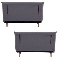 Audrey 2 Seater Sofa Bed Graphite 