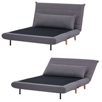 Audrey 2 Seater Sofa Bed Graphite 