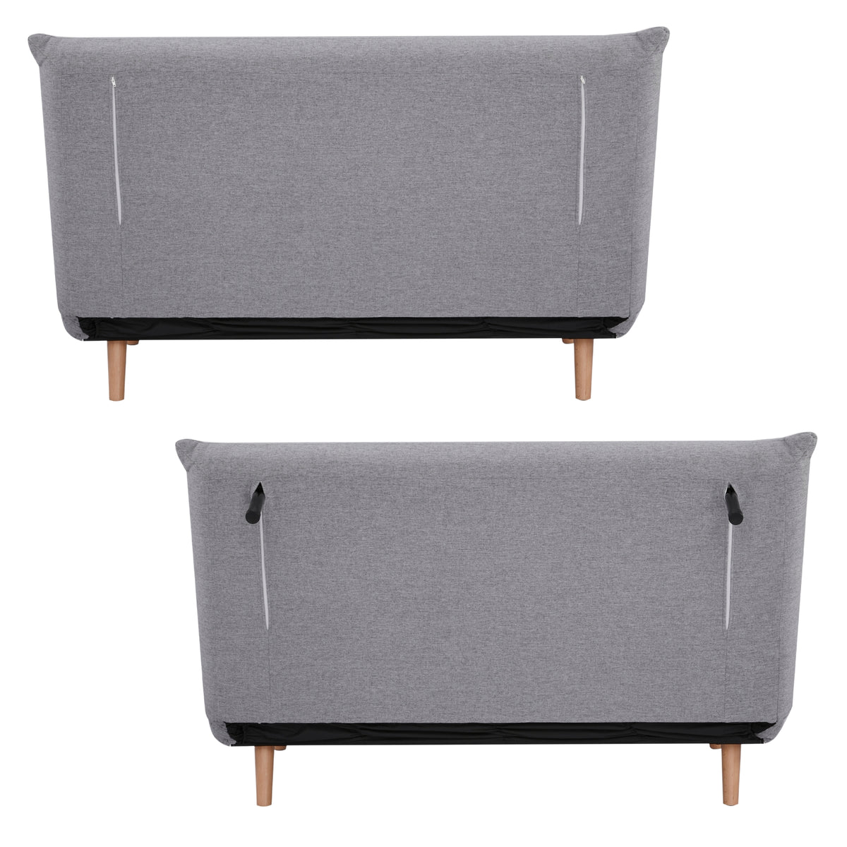 Audrey 2 Seater Sofa Bed Grey 