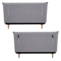 Audrey 2 Seater Sofa Bed Grey 