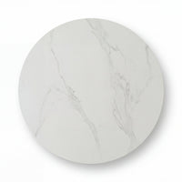 Avila 150cm Flute Round Dining Table Ceramic Stone Top Natural