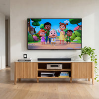 Avila 200cm Flute ETU Entertainment TV Unit Ceramic Stone Top Natural
