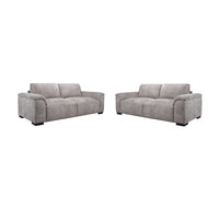 Avon 2+3 Seater Fabric Sofa Driftwood Grey