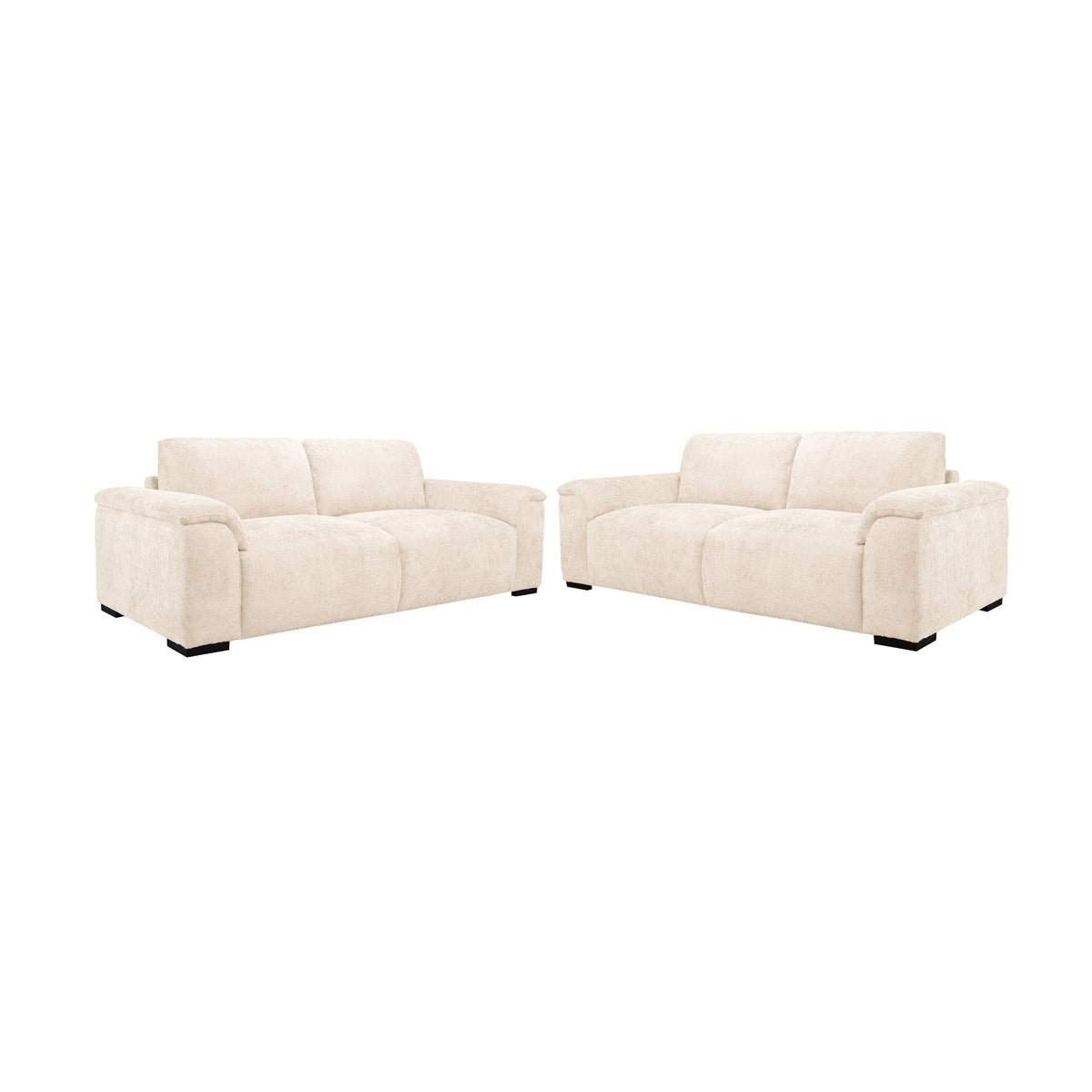 Avon 2+3 Seater Fabric Sofa Sand Beige
