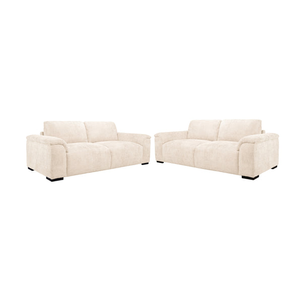 Avon 2+3 Seater Fabric Sofa Sand Beige