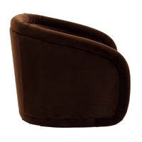 Avonia Swivel Occasional Boucle Chair Chocolate