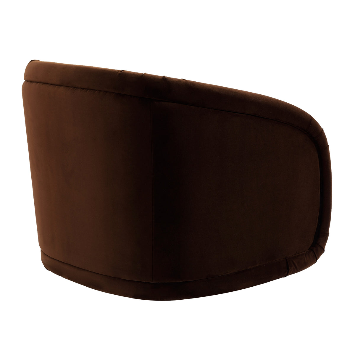 Avonia Swivel Occasional Boucle Chair Chocolate