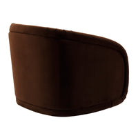 Avonia Swivel Occasional Boucle Chair Chocolate