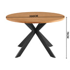 Barlo 120cm Round Dining Table Natural