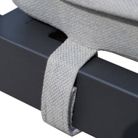 Bellavista 1 Seater Outdoor Chair Sofa Lounge Aluminium Frame Charcoal