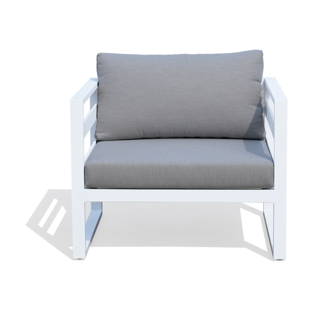 Bellavista 1+1+2 Seater Set Outdoor Chair Sofa Lounge Aluminium Frame White