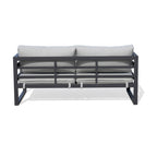 Bellavista 2 Seater Outdoor Sofa Lounge Aluminium Frame Charcoal