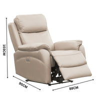 Berkeley Leather Electric Recliner Sofa Suite 3 + 1 + 1 Silver