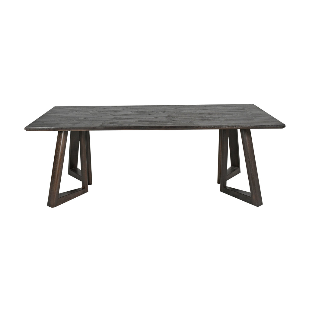 Besteneer 220cm Solid Timber Dining Table Chocolate