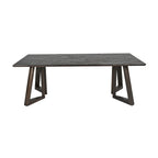Besteneer 220cm Solid Timber Dining Table Chocolate