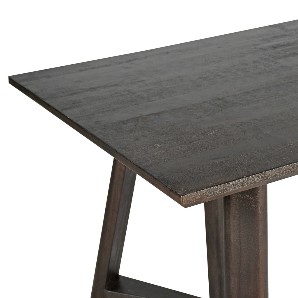 Besteneer 220cm Solid Timber Dining Table Chocolate