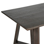 Besteneer 220cm Solid Timber Dining Table Chocolate