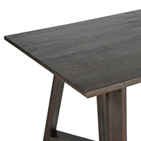 Besteneer 220cm Solid Timber Dining Table Chocolate