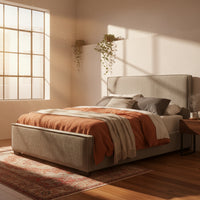 Bettany King Fabric Bed Frame Grey