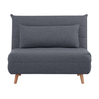 Bishop Single Sofa Bed Charcoal 