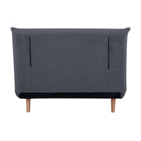 Bishop Single Sofa Bed Charcoal 