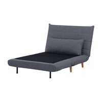 Bishop Single Sofa Bed Charcoal 