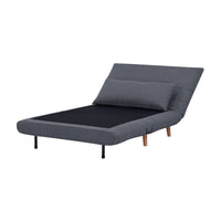 Bishop Single Sofa Bed Charcoal 