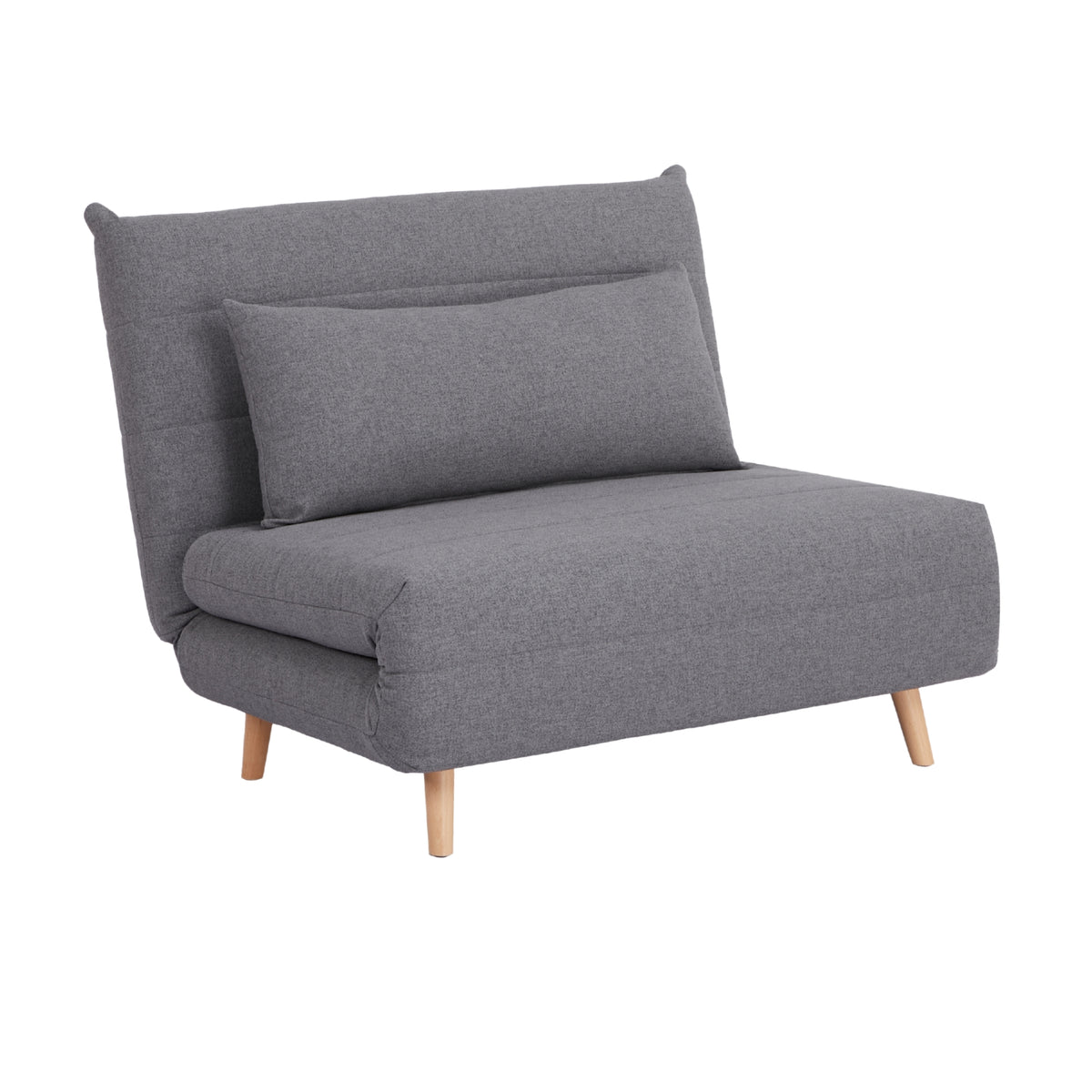 Bishop Single Sofa Bed Light Charcoal 