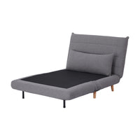 Bishop Single Sofa Bed Light Charcoal 