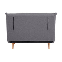 Bishop Single Sofa Bed Light Charcoal 