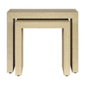 Bondi Grasscloth Nesting Tables Set of 2 Natural