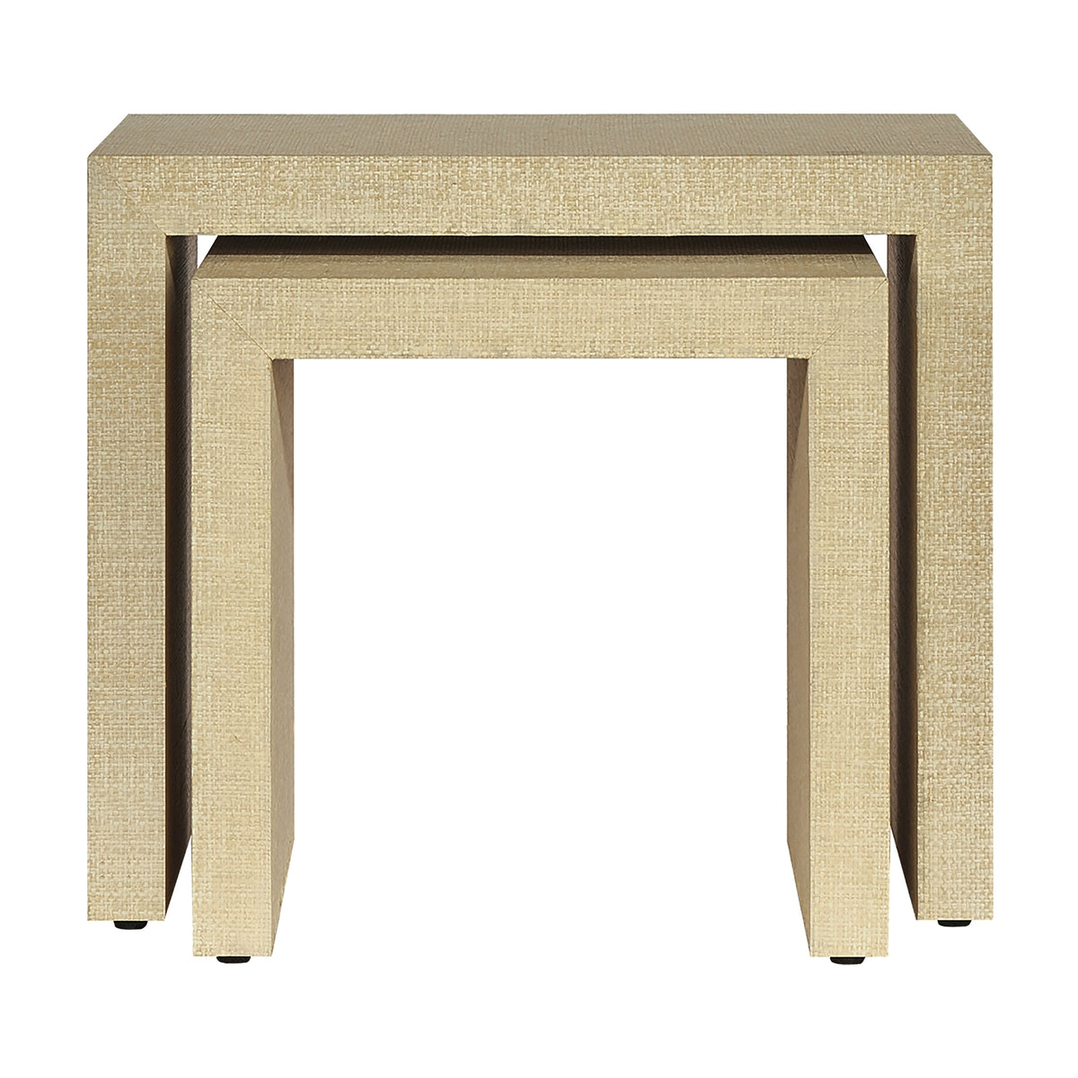 Bondi Grasscloth Nesting Tables Set of 2 Natural