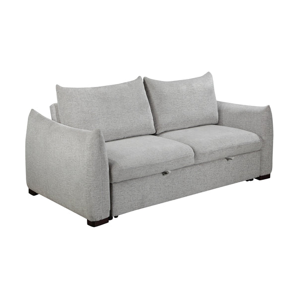 Bondie 3 Seater Fabric Sofa Pullout Bed Grey