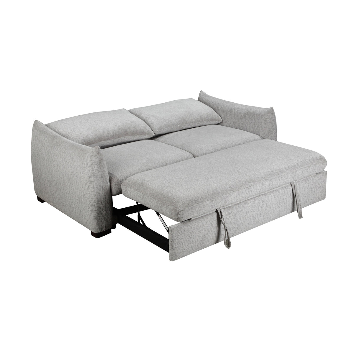 Bondie 3 Seater Fabric Sofa Pullout Bed Grey