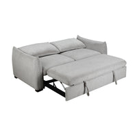 Bondie 3 Seater Fabric Sofa Pullout Bed Grey