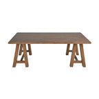 Bowral 220cm Solid Timber Dining Table French Grey