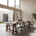 Bowral 280cm Solid Timber Dining Table French Grey