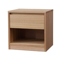 Brad 1 Drawer Bedside Table Natural