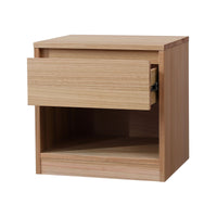 Brad 1 Drawer Bedside Table Natural