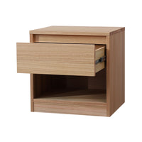 Brad 1 Drawer Bedside Table Natural
