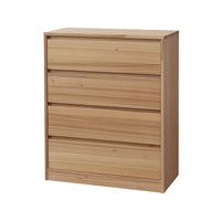 Brad 4 Drawer Tallboy Natural