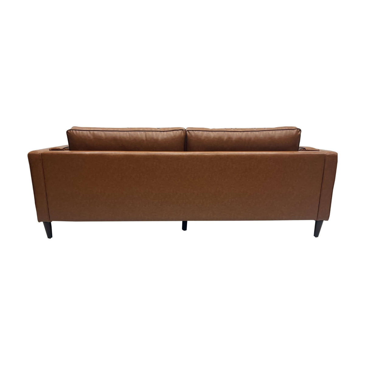 Brahm 3 Seater Sofa Premium Faux Leather Tan