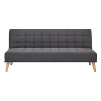 Brando 3 Seater Sofa Bed Charcoal 