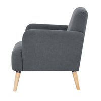 Brianna Accent Chair Armchair Dark Grey 