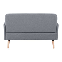 Brianna 2 Seater Fabric Sofa Light Grey 