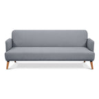 Brianna 3 Seater Fabric Sofa Bed Light Grey 